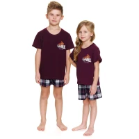Piżama dziecięca PDU 7202 burgundy