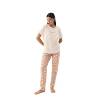 Piżama damska Nubes 42646 cream
