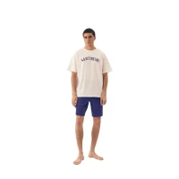 Piżama męska Santorini 43173 biała